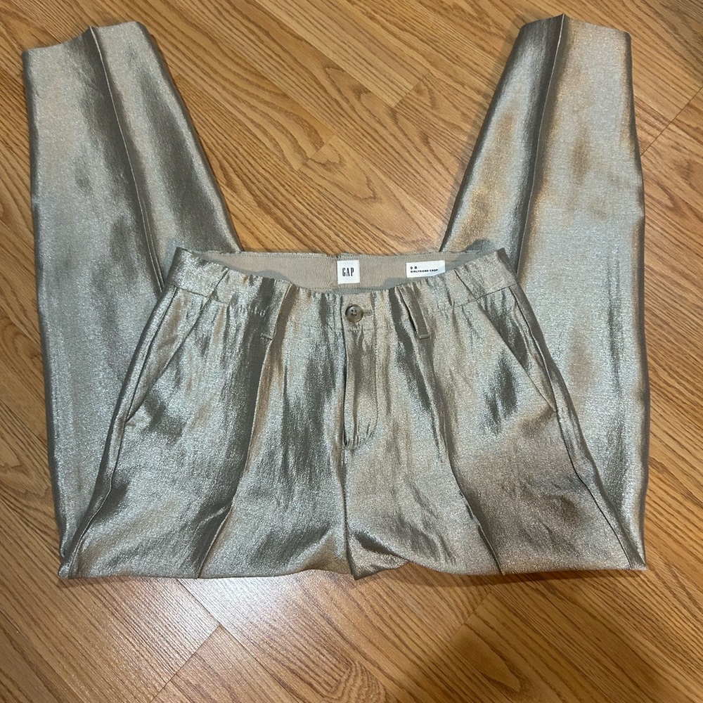 GAP Shimmery Metallic Gold Kids Pants